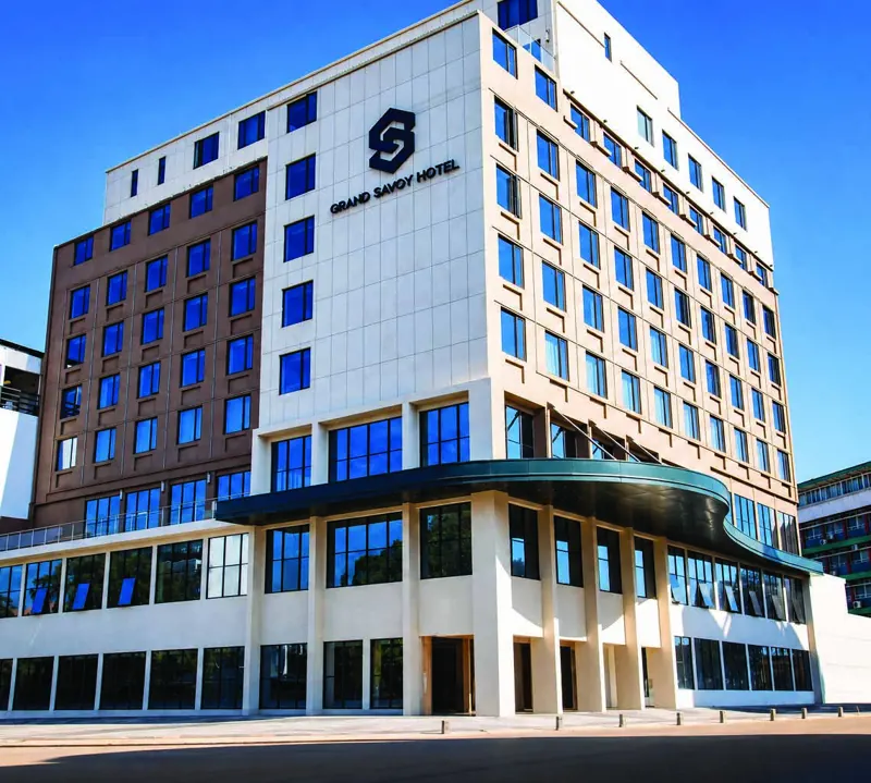 Front of the Grand Savoy Hotel, Buteko Avenue, Ndola